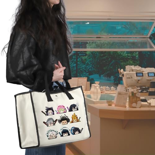 Bolsa tote con diseño anime VAMSII miniatura 2