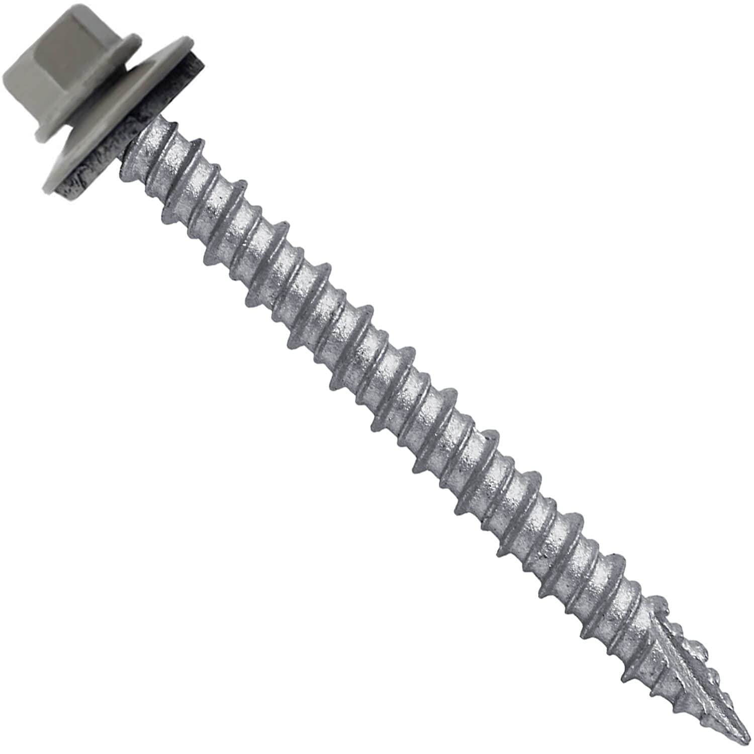 Viti per tetti in metallo: (250) 25,4 x 5,1 cm testa esagonale in argilla, viti di fissaggio per tetto in metallo, viti autoavvianti da metallo a legno, rondella EPDM, testa colorata