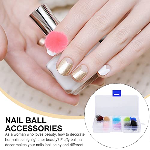 3d Nail Art Bälle 10 abnehmbare Nagelkunst, flauschige Pom-Bälle, -Poms, flauschige Plüsch-Bälle, magnetische Acryl… – Bild 5
