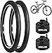 yeesport 2 PCS 20x1.95” Mountain Bike Tires & 2 PCS 20” X 1.75”-2.125” Bike Tubes, 20 Inch Tire & Inner Tubes, Puncture-Resistant Bicycle Tires, Bike Replacement for Beach Cruiser Mountain Bikes
