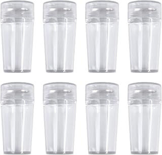 Beaupretty Kit de estampador de unhas com 4 conjuntos/8 peças de carimbo de unhas profissional portátil com tampa à prova de poeira, ferramenta de carimbo para artesanato de unhas para loja doméstica