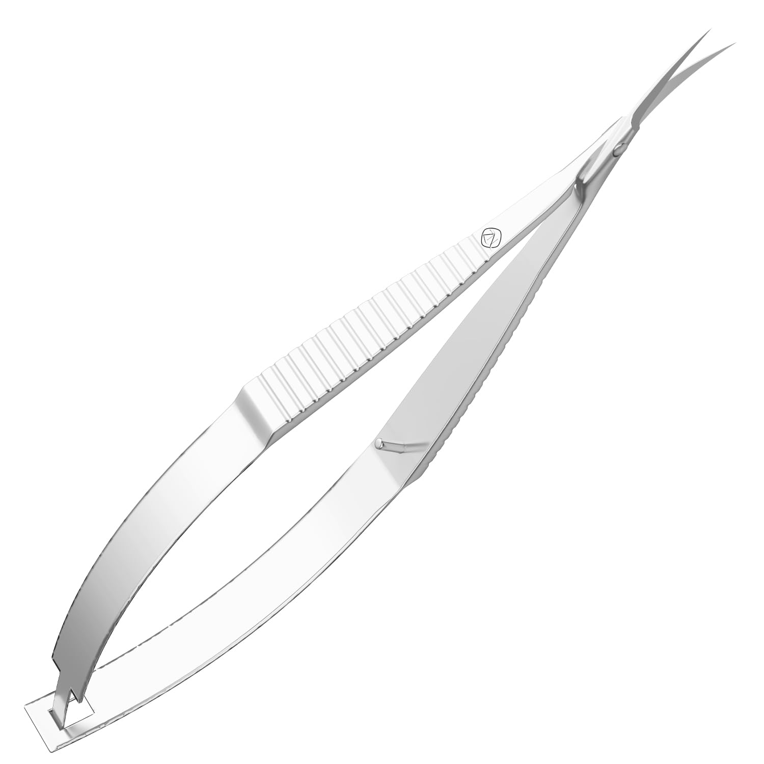 ZIZZON Ciseaux à cuticules Kit de toilettage professionnel à pointe pointue extra fine incurvée pour les sourcils, les cils, les ongles et la peau sèche