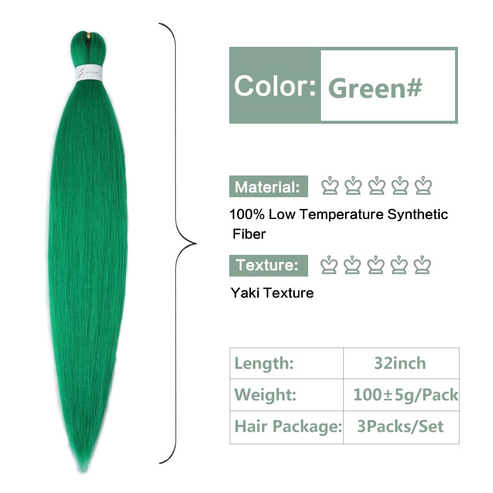 YDDM Capelli Per Treccine Africane Morado Extension Treccine Texture Yaki Easy Install per Principianti 32 Pollici 3 Pezzi Capelli Leggeri e Naturali per Box Braids, Twist e Crochet — view 9