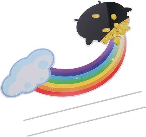 Miniatura 7 de Abaodam Letrero decorativo para patio del día de San Patricio para decoración al aire libre arcoíris