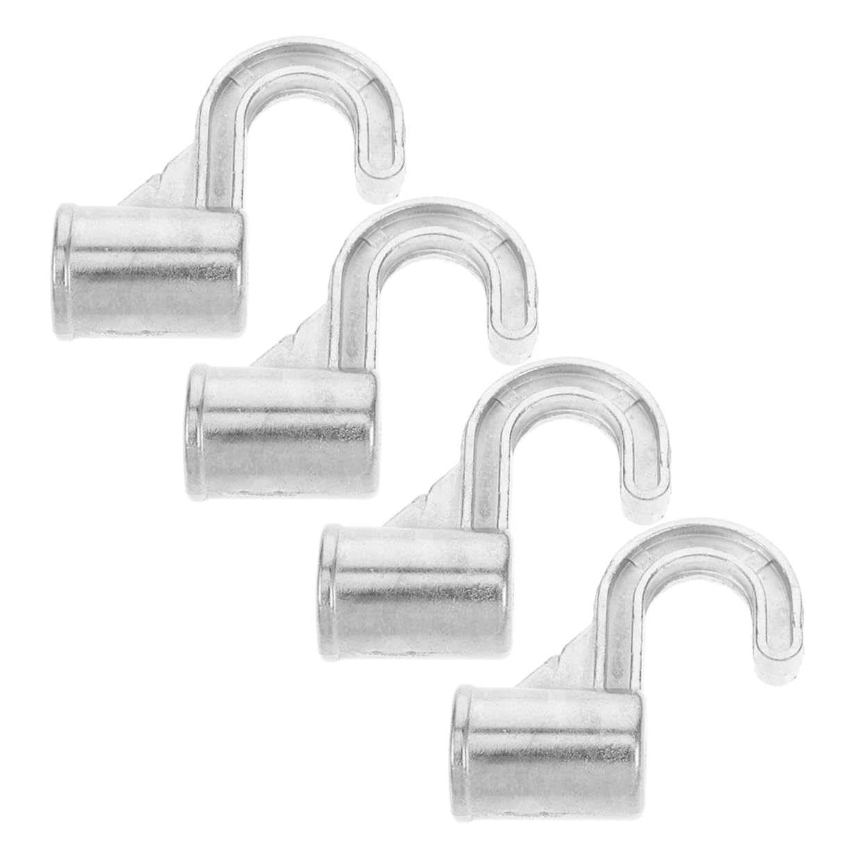 DECHOUS 4Pcs Closet Rod Holders and Sturdy Wardrobe Mount Brackets for Hanging Clothes Easy Installation for Bedroom and Office Use