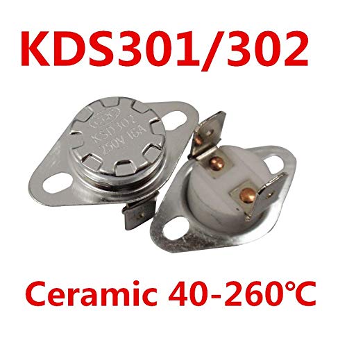 Chavis 5PCS x KSD302 16A 40260 degree Ceramic 250V KSD301 Normally