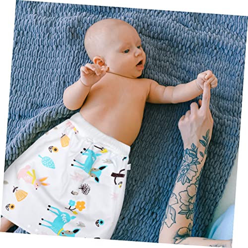 VICASKY 3 Pecas Calças Dormir Urinário roupas íntimas meninos fralda recém-nascida fraldinha boca pa