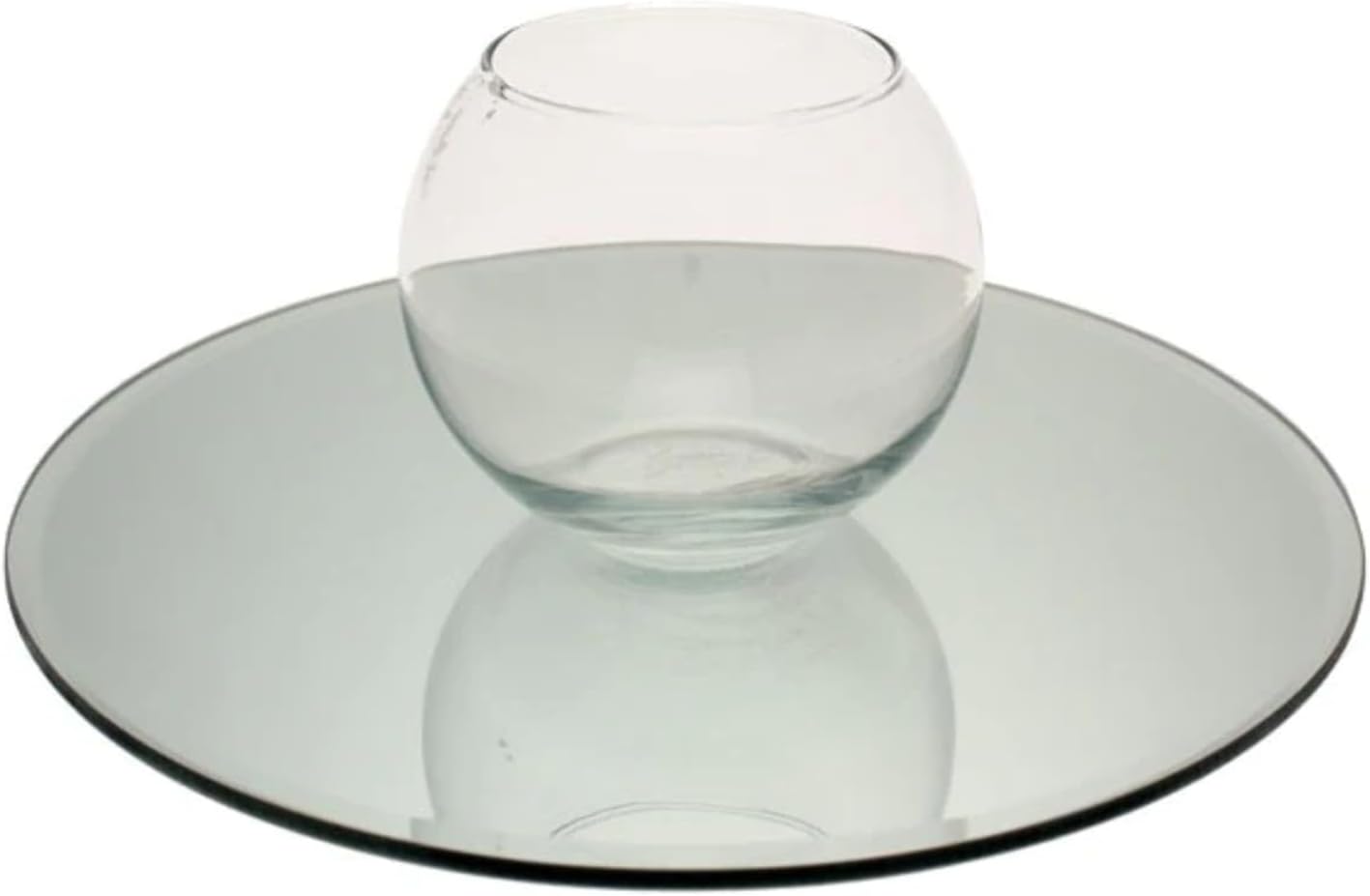 Decor Essentials ROUND-SQUARE-20-25-30-or-40CM-MIRROR-PLATES-WEDDING-TABLE-CENTREPIECES (20 cm Round)