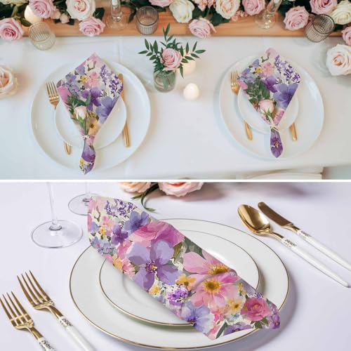 Servilletas de Tela Voiremfuc Floral 20x20 Pulgadas Set 2 miniatura 3