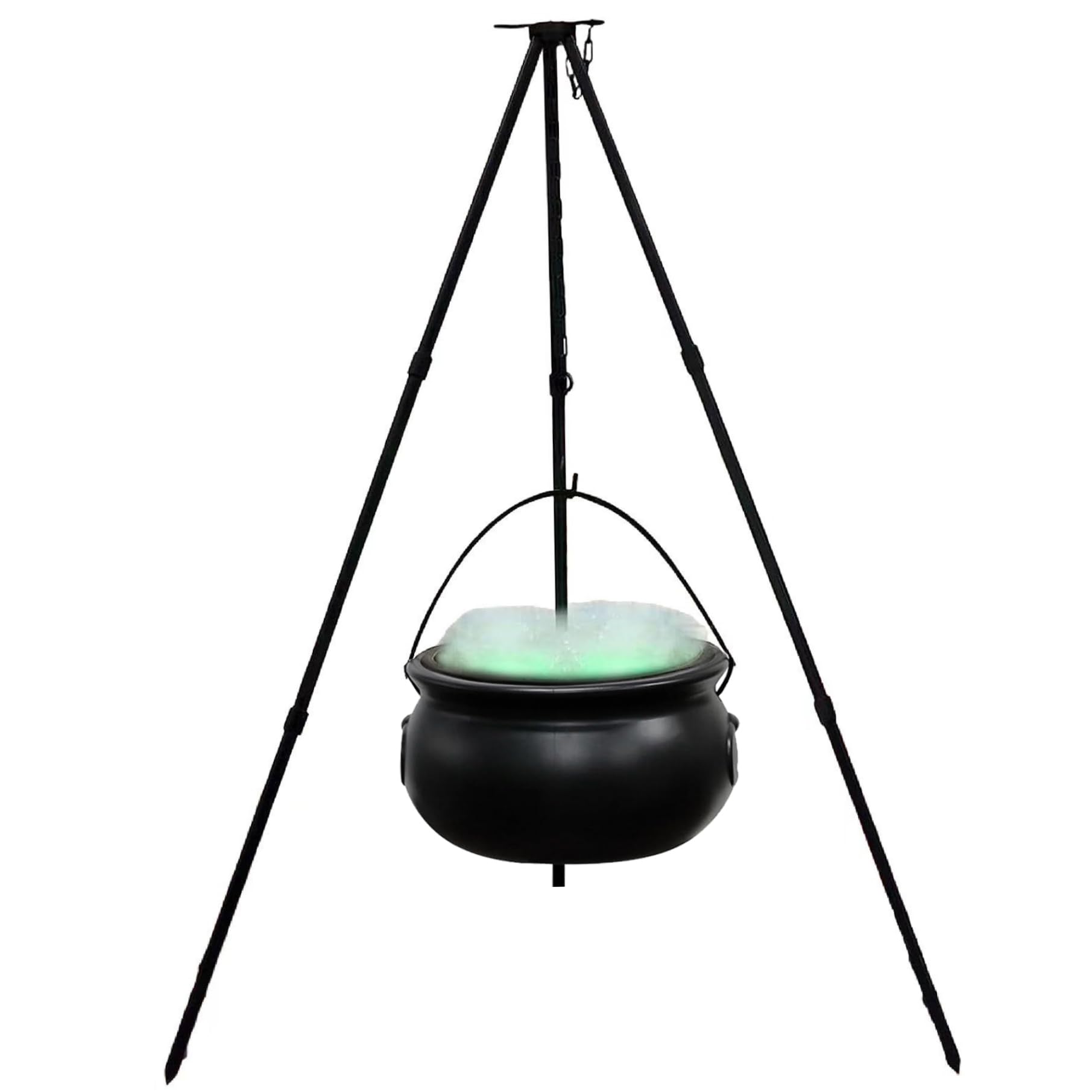 Chaudron de sorcière pour feu de camp décoratif d'Halloween et jardin