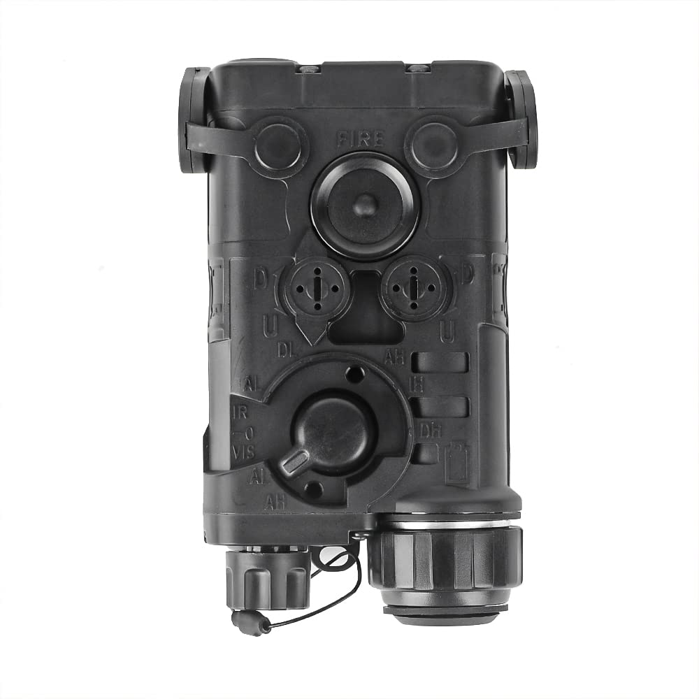 Mini NGAL éclairage et version flash lampe de poche torche de chasse 2 modes batterie virtuelle QD boîte installée pour 20mm Picatinini Railway Torch Box (Noir)
