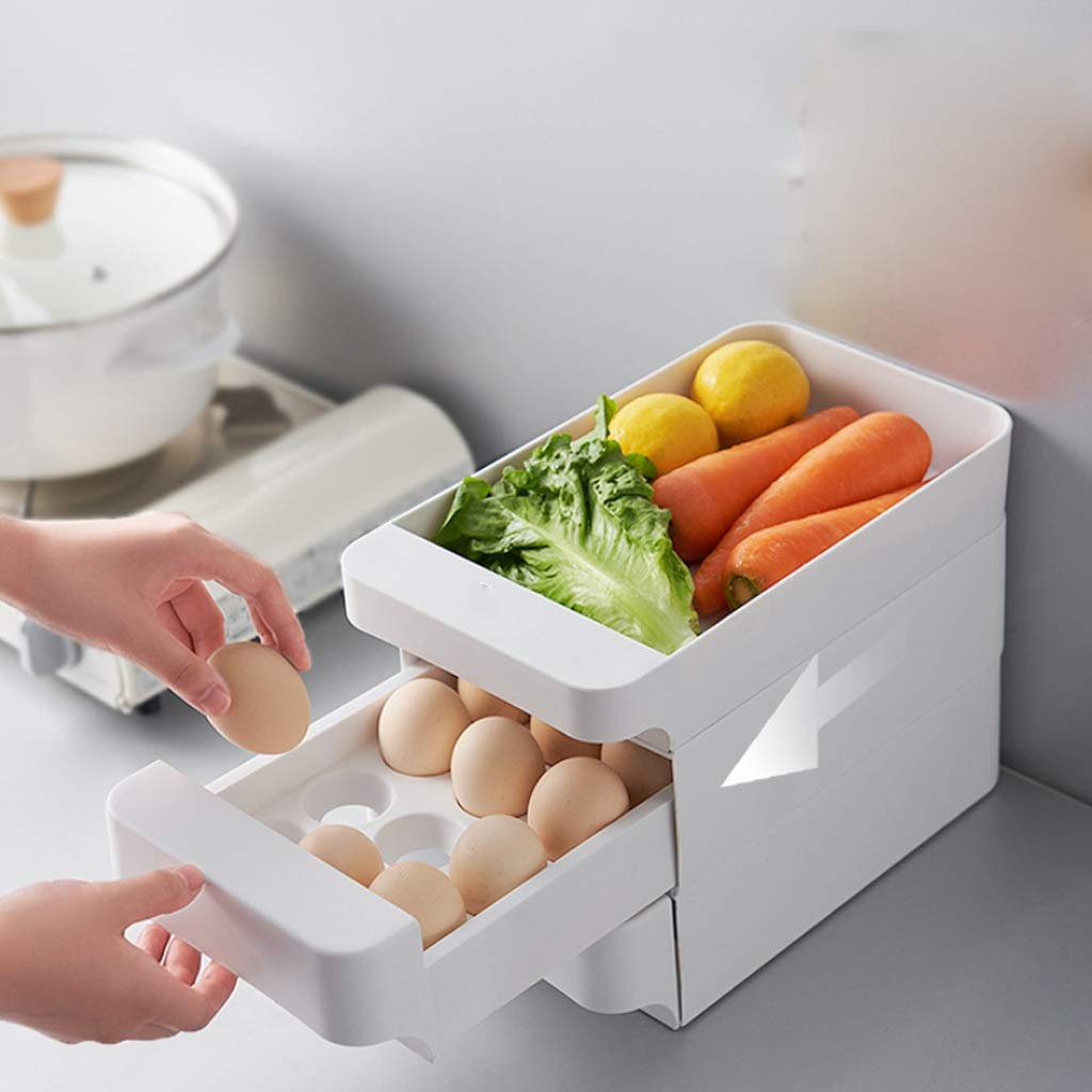 Eier-Aufbewahrungsbox, Küchen-Kühlschrank-Aufbewahrungsbox, Schubladentyp, Kunststoff-Lebensmittelbox, Kühlschrank-Aufbewahrungsbox