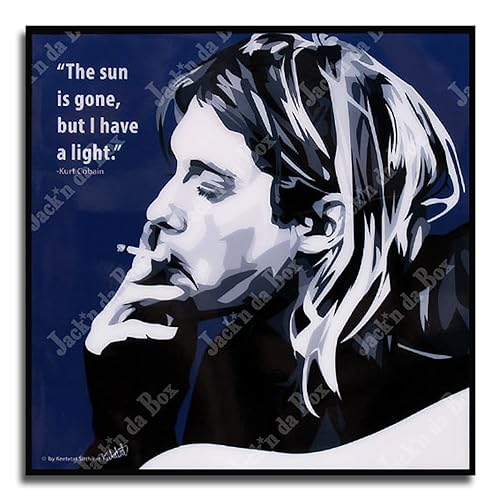 �J�[�g�R�o�[�� Ver.2�yKurt Cobain�z�j�����@�[�i Nirvana Keetatat Sitthiket ���K�̔��㗝�X �|�b�v�A�[�g�p�l�� �C���e���A �t���[���A�[�g �Ǌ|�� �y�ؘg�t���̊����i�z�y25.5×25.5×2.5cm�z [���s�A