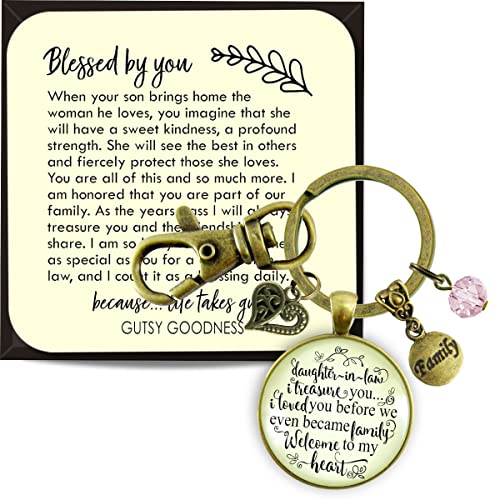 Gutsy Goodness Daughter In Law Keychain Treasure You Family Welcome