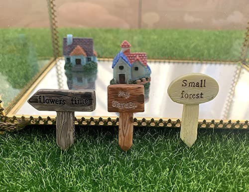 Couoc Miniature Fairy Garden Decor Resin Accessor,Dollhouse Accessories Rockery And Fake Stone Landscaping Ornaments Accessory Succulent Flower Pot Decoration Outdoor Statues (Arrow Indication) #TOP3