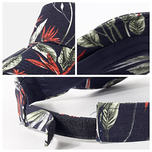 Image of HH HOFNEN Sports Sun Visor Hats Cotton Twill Ball Adjustable Sun Caps for Men Women