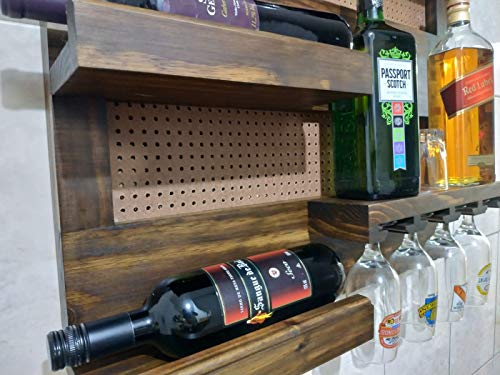 / Art & Lar/Adega de Parede Bar Vinhos Whisky Taças