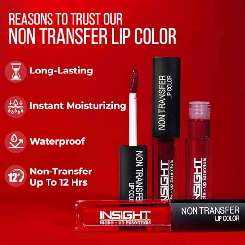 Insight Non Transfer Lip Color |Matte Texture|12Hrs Waterproof|True Color|Smudge Proof |Paraben Free |100% Veg |Longwear, 4ml(LG40-27) - Image 2