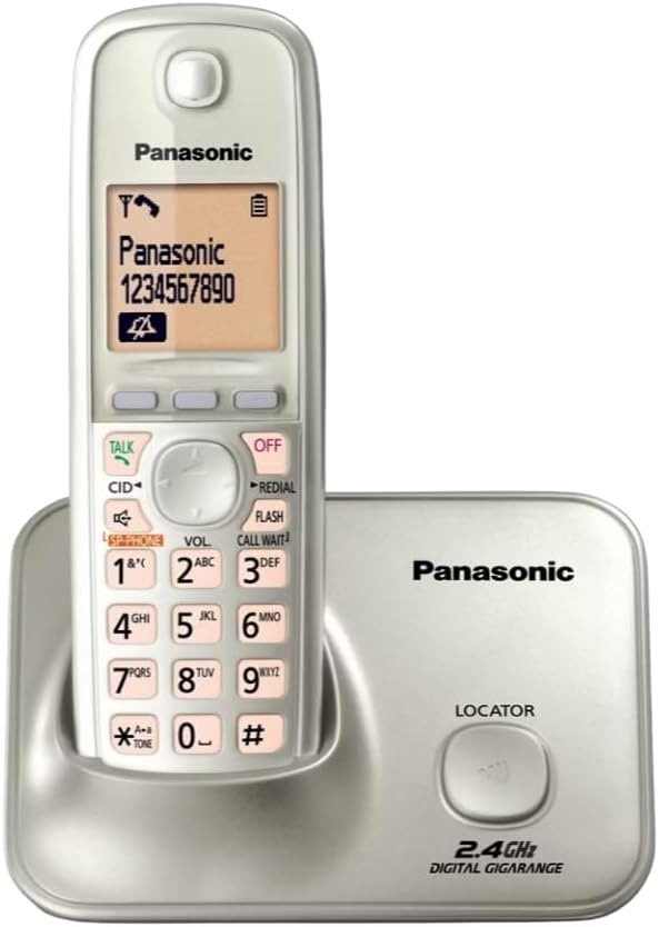 Panasonic KX-TG3711SX Single Line 2.4GHz Digital Cordless Phone Silver