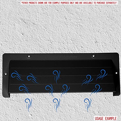 9x3 Airbrick Cover Ducting Cowl - Black Exclusive to i-sells Made by Rytons - Image 4