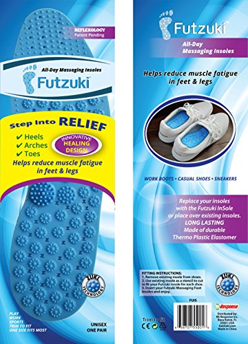 Futzuki #1 Massaging Foot Insoles, Energize Your Superfeet, The Best Shoe Insert