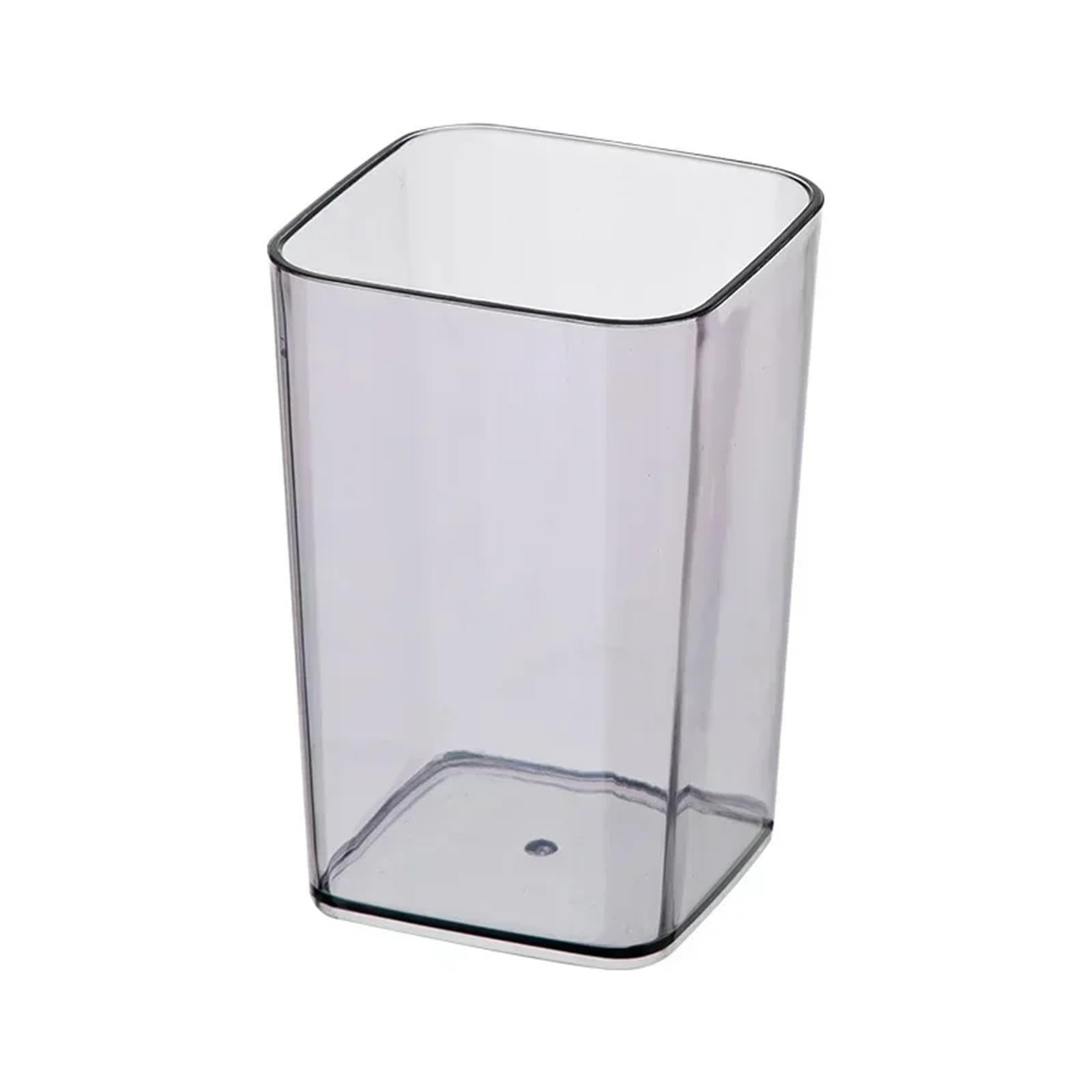 3pcs Mouthwash Cup Transparent Square Thickened Plastic Toothbrush Household Wash For Toothpaste(PURPLE)