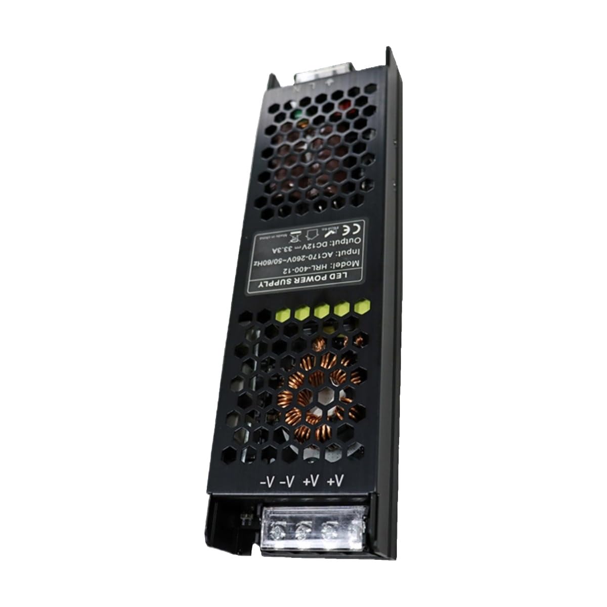Tira larga ultrafina, silenciosa y sin parpadeos, tira de luz LED, caja, voltaje constante, iluminación CC, controlador fuente alimentación conmutada(HRL-12V300W-110V)