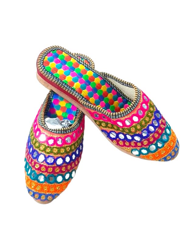 Grand Shopping Womens Stylish Lightweight Sandals & Glass Work Belly Design Sandal For Womens & Girls, 9 Size Multicolor (B0BX487VF5) Amazon Price History, Amazon Price Tracker