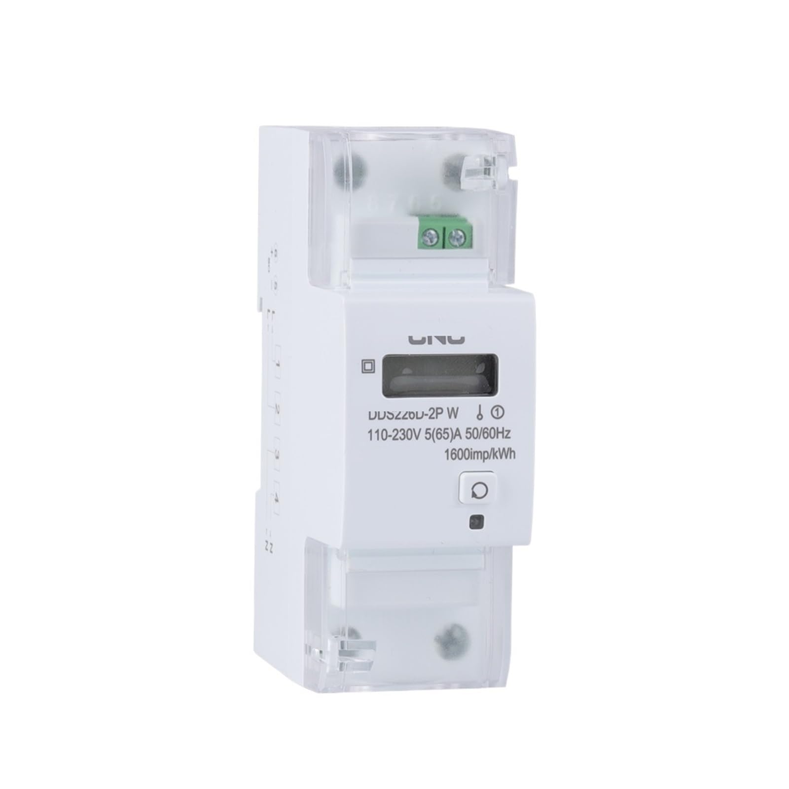 TBZOQAID DDS226D-2P Single Phase 65A Din Rail Energy Meter Power Wattmeter 110V 220V