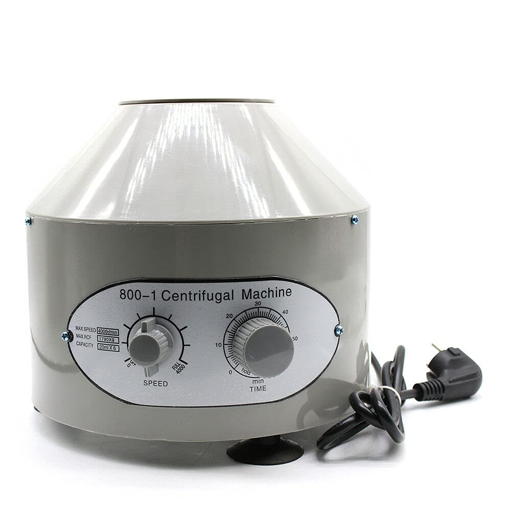Centrifugeuse électrique de laboratoire - 20 ml x 6 800-1 4000 tours/min - Centrifugeuse de table - Pour tubes de test de laboratoire, vernis à ongles, tatouages,Peinture miniature aérographe