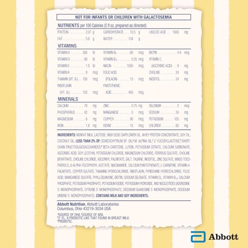 Similac Dual Prebiotic Blend, Baby Formula with Iron, Milk-Based Powder, 0-12 Months, 30.8-oz Can - image 9