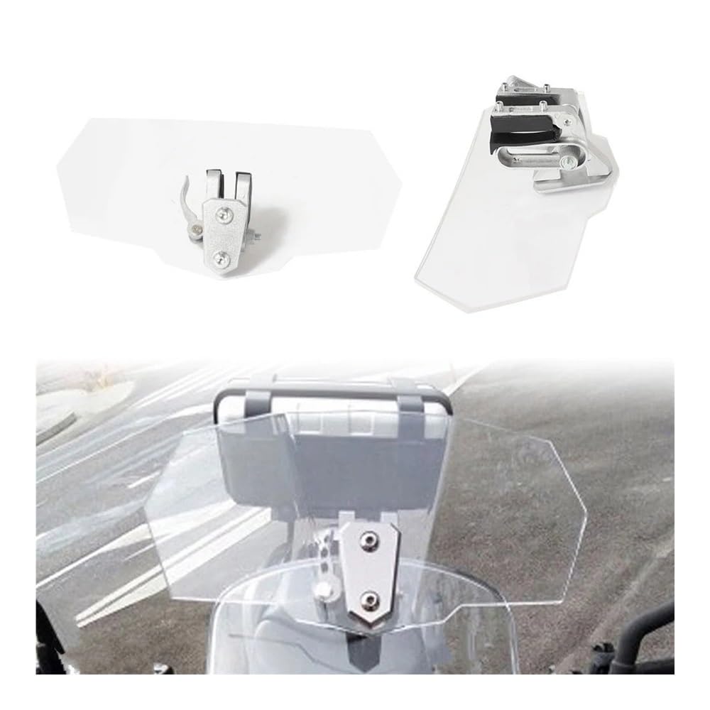 Deflector Accesorios De Motocicleta Parabrisas Elevado Modificado Instalado Extensión Universal