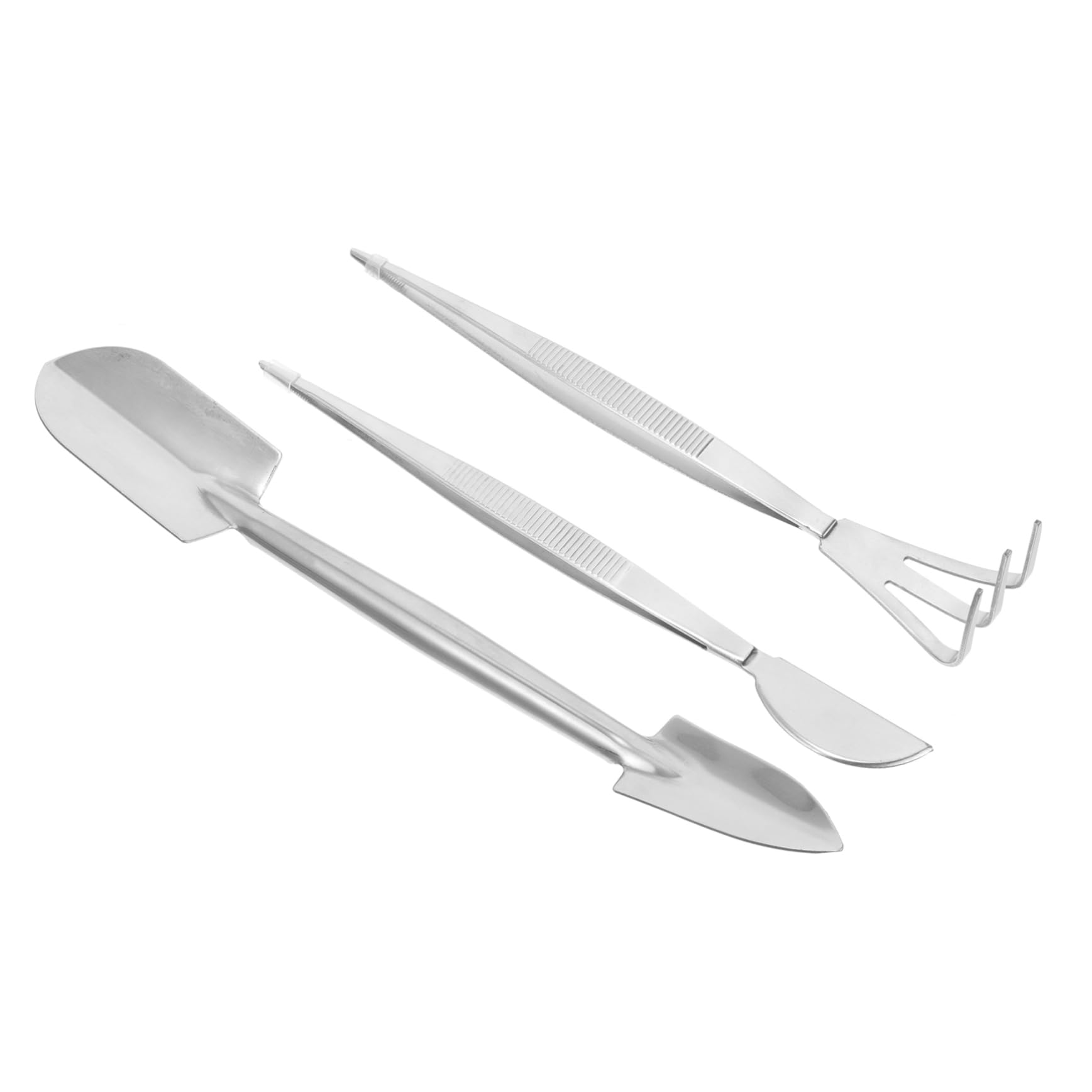 VICASKY Bonsai Root Rake Tool Set Small Tweezers for Plants Craft Tweezers Stainless Steel Easy Maintenance