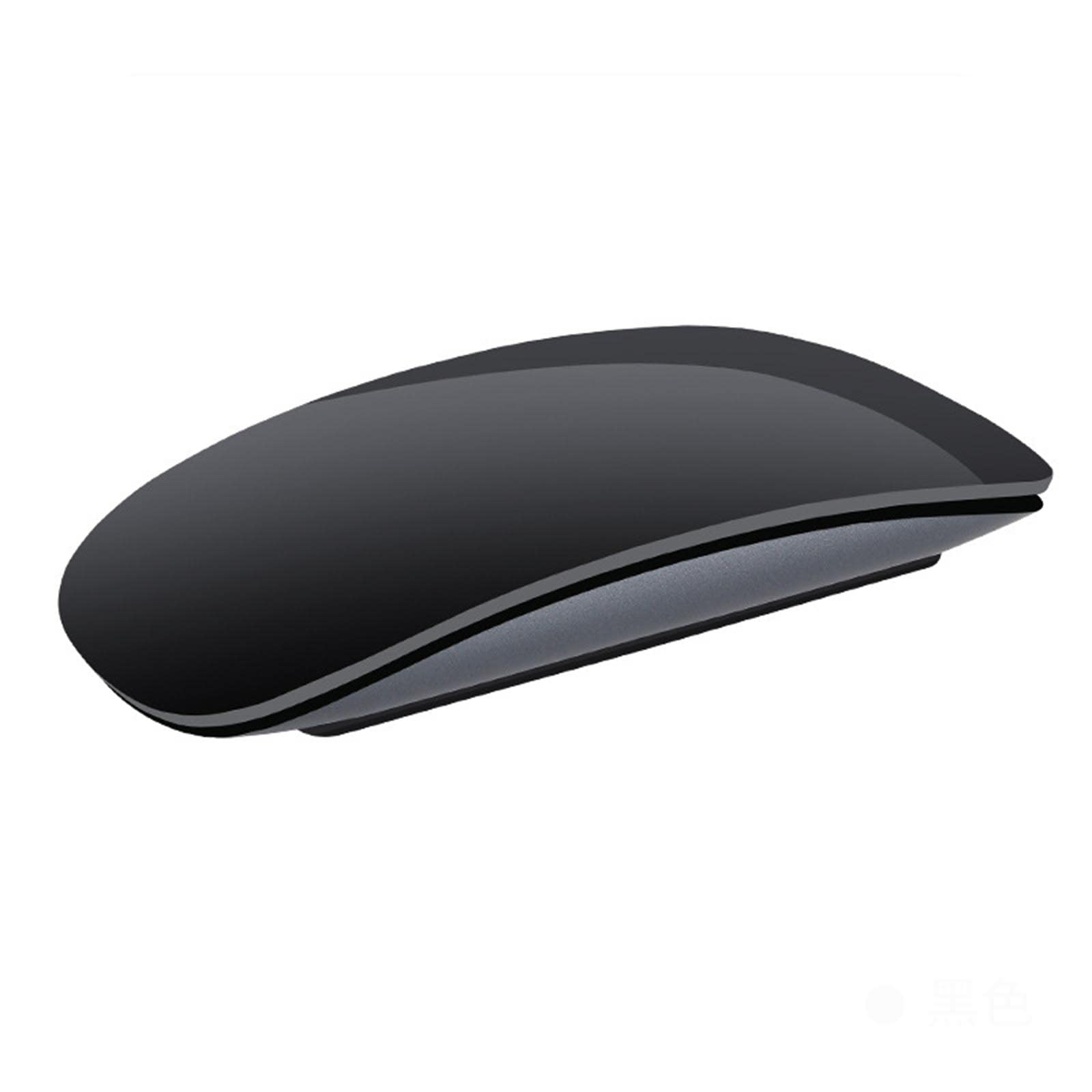 JUSHZ Souris sans Fil Ergonomique Gamer Bluetooth Gaming Silencieuse Type-c Rechargeable Photoélectrique Molette Tactile (113.8X57.2X21.6mm,Black)