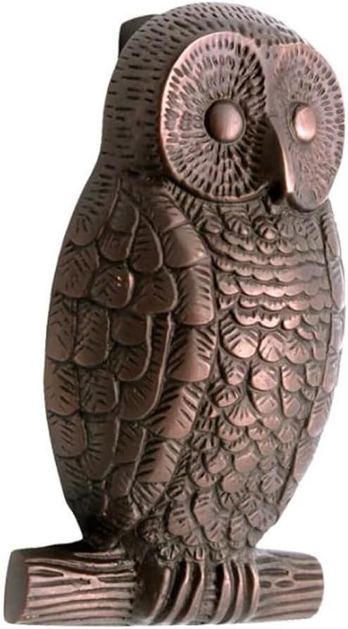 Shristy Hardware "Owl Decorative Iron Door Knocker for Door Front - Exterior for Home Iron Door Knocker Front Door Entry Knocker - (Pack of 1 Antique Copper Finish)