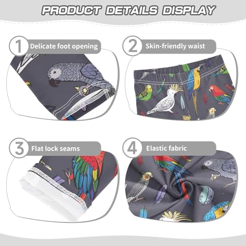 Girls' Leggings Ankle Length Comfortable Stretchy Soft Leggings Tights Pants for Girls 4-10 Years4