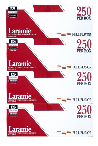 Laramie Full Flavor Cigarette Tubes King Size (10 Boxes/ 250 Ct Per Box =2500 Tubes) Compare to Premier Full Flavor