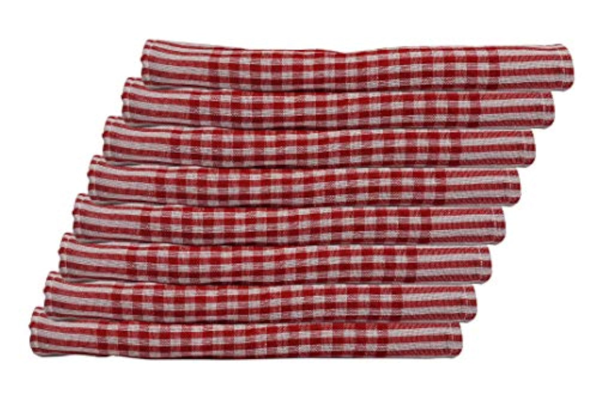100% Cotton Premium Kitchen Napkins Set of 8, Dining Towel