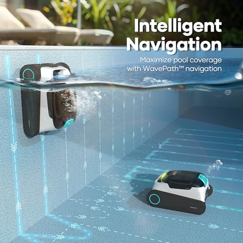 Image of Aiper Scuba S1 Robotic Pool Cleaner, Wall & Waterline Cleaning, Cordless Pool Robot with 4 Modes, Smarter Navigation with High-Precision Sensors(Renewed)