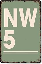 Custom Postcode 8x12 Inch Aluminum Metal Tin Signs Funny Vintage Poster-For Living Bathroom Room Kitchen Bedroom Garden Wall Decor