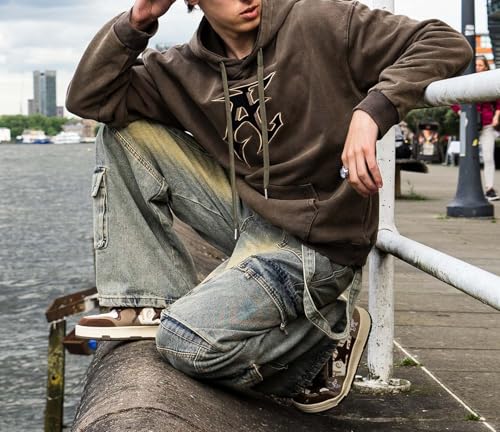 Aelfric Eden Sneakers Color Blocking Patchwork Skate Shoes Platform Leather Lace-up Sneakers Casual Comfy Walking Shoes2