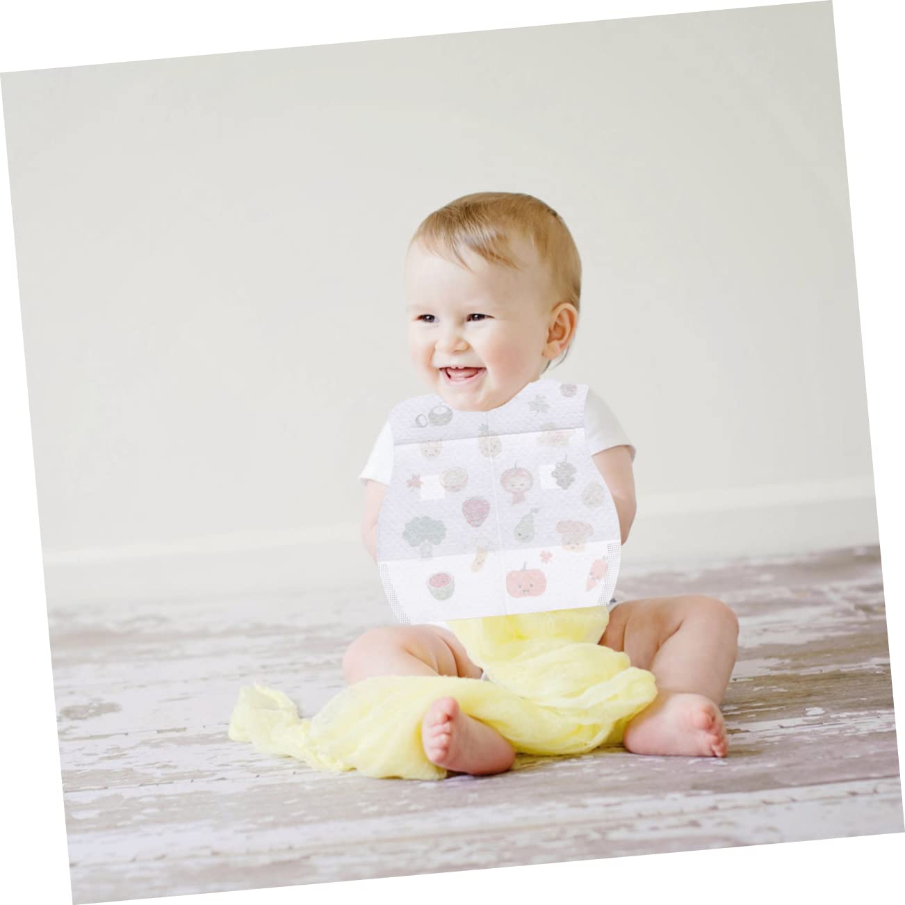 ifundom 60 Pièces Bavoir Bébé Tablier Pour Enfants Bavoirs Pour Bébé Salive Tablier Bavette rs Absorbants r En Silicone r er Imperméable De Serviette