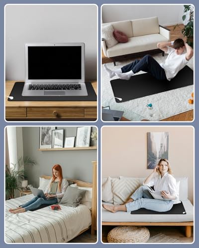 Image of Grounding Mat for Bed (2, Black, 11.8x23.6inch)