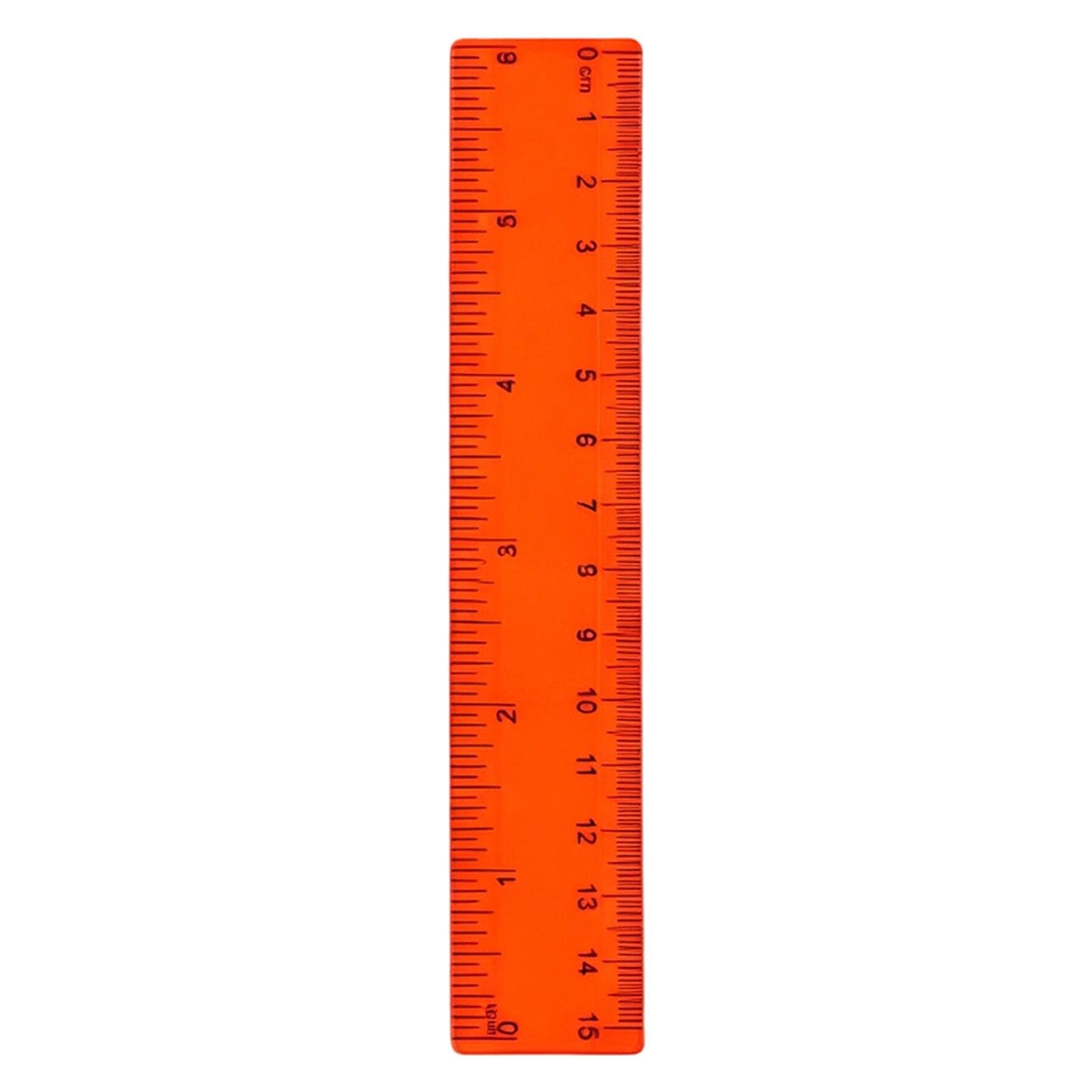 Transparent Coloured Rulers, 15cm Measuring Ruler Stationery