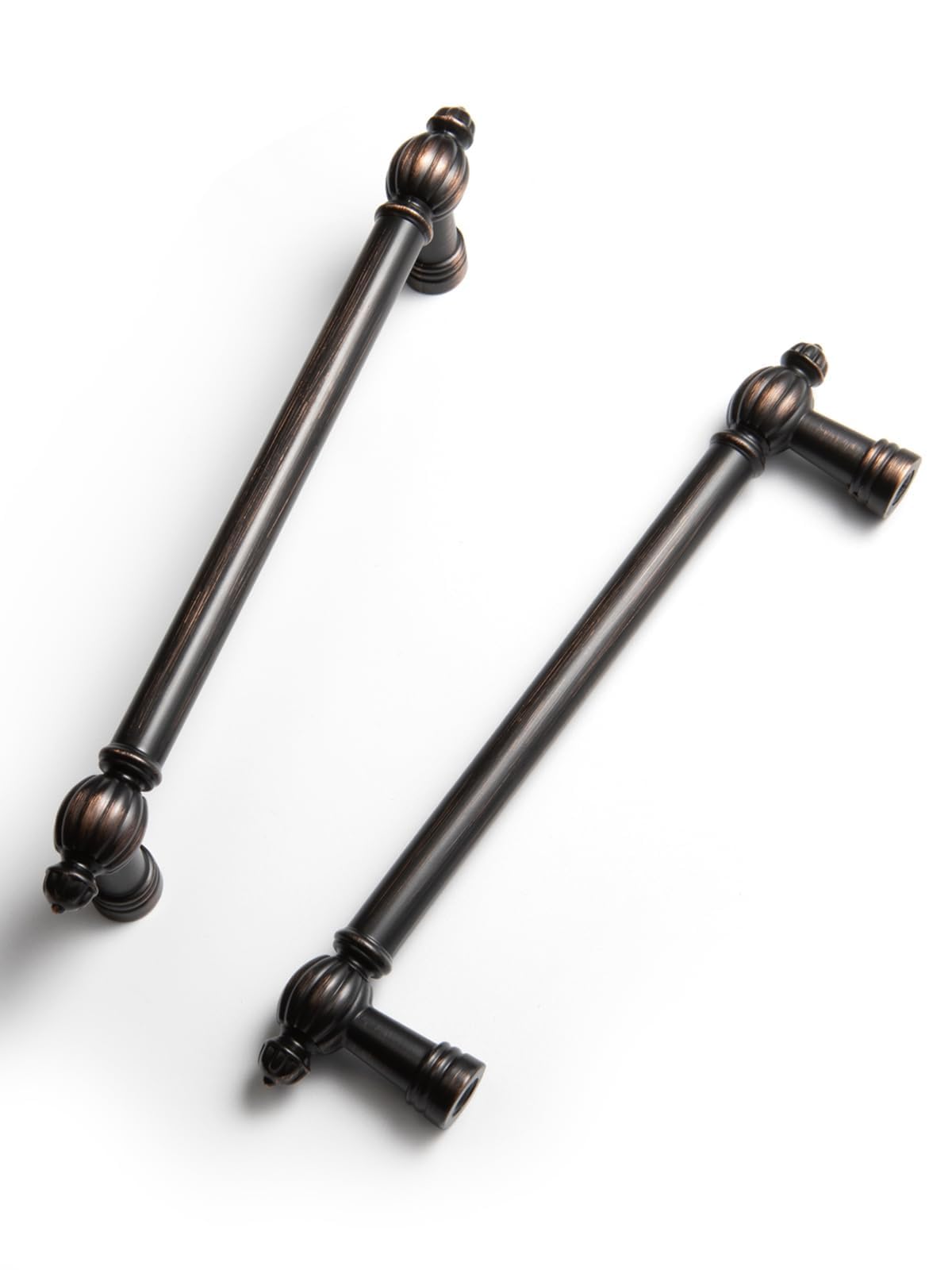 Oil Rubbed Bronze Zinc Alloy Cabinet Pulls - 5"(128mm) Hole Center Classic Vintage Drawer Handles,Kitchen Cupboard Bathroom Dresser Cabinet Hardware Handles — image 1