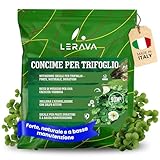 LERAVA® Concime per Trifoglio (2,7 kg) - Ideale per Prato Calpestabile - Concime Trifoglio Nano e Nanissimo - Per Prato Verde e Fitto - Idrosemina Prato - Trifoglio per Prato