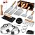 18Pcs Griddle Accessories Kit, Joyfair Stainless Steel Flat Top Grilling Spatula Accessory Tools Set with Basting Cover Burger Press, for Outdoor BBQ Teppanyaki Hibachi Cooking (Wooden Handles)