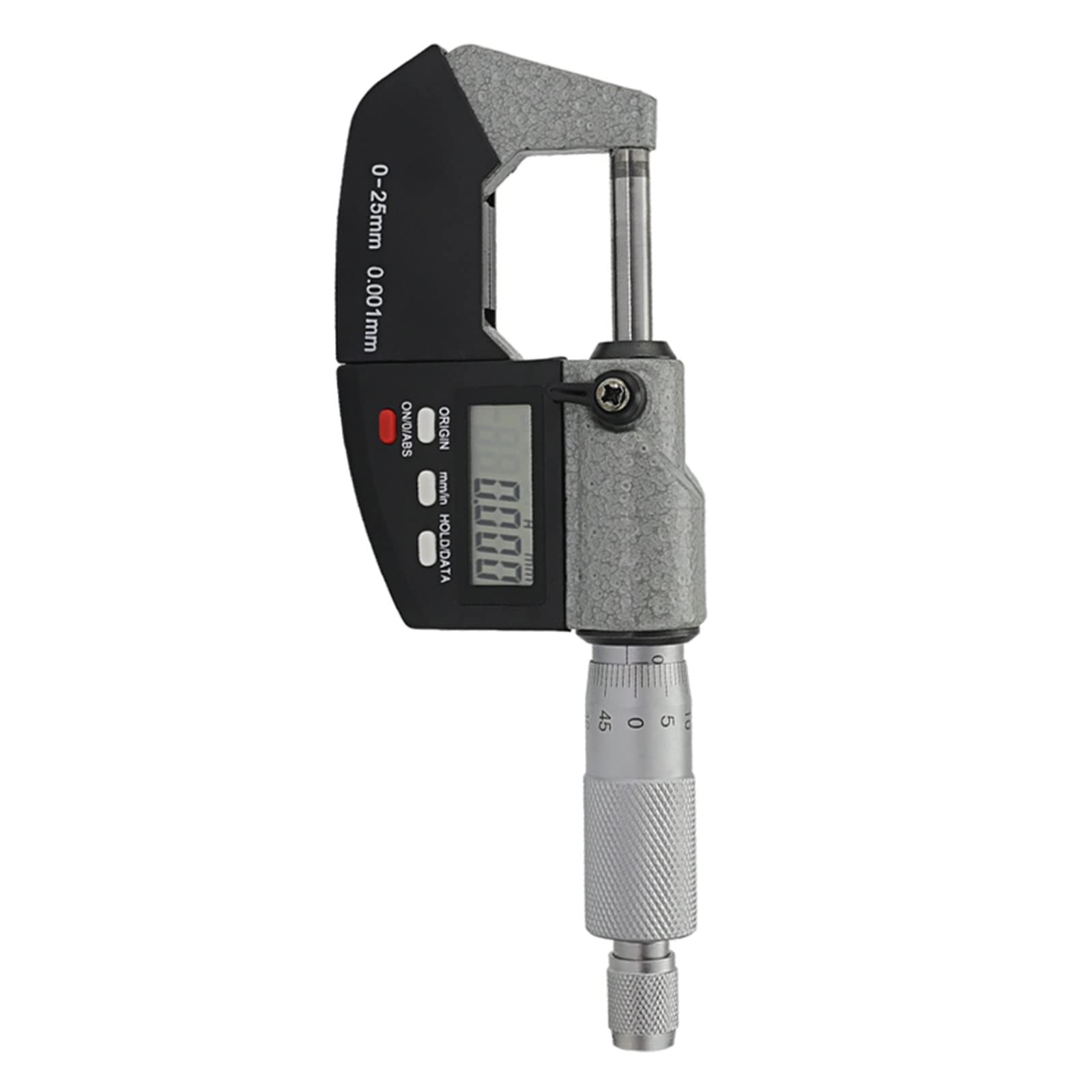 Micrómetro, Micrómetro Exterior De 0 A 25 Mm, Calibre Métrico De Carburo, Herramientas De Medición, Enseñanza,1-Stand