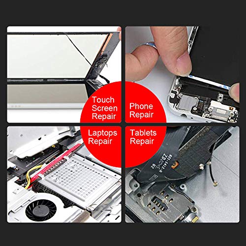 3 mm Double Sided Layer Strong Adhesive Tape 50 Meters Long Roll,Including 1 Pair of Tweezers for Smartphone Tablet Touch Screen Digitizer LCD Screen Display Repair(Black) - Thumbnail 4