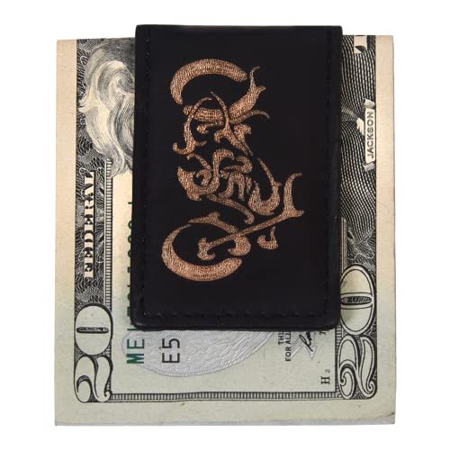 Image of LB LEATHERBOSS Men's New Leather Strong Magnetic Money Clip (Motorcycle)